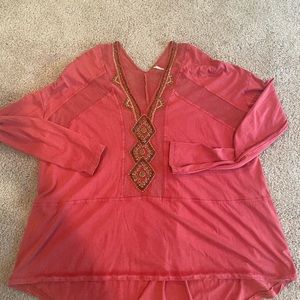 Free People Mesh Flowy Tunic